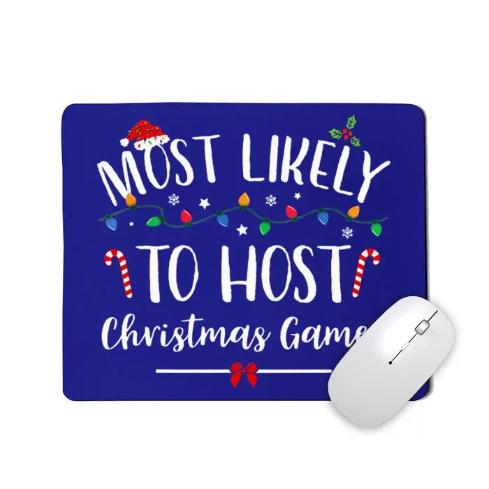 Christmas Game Host Hilarious Family Holiday Fun Mousepad