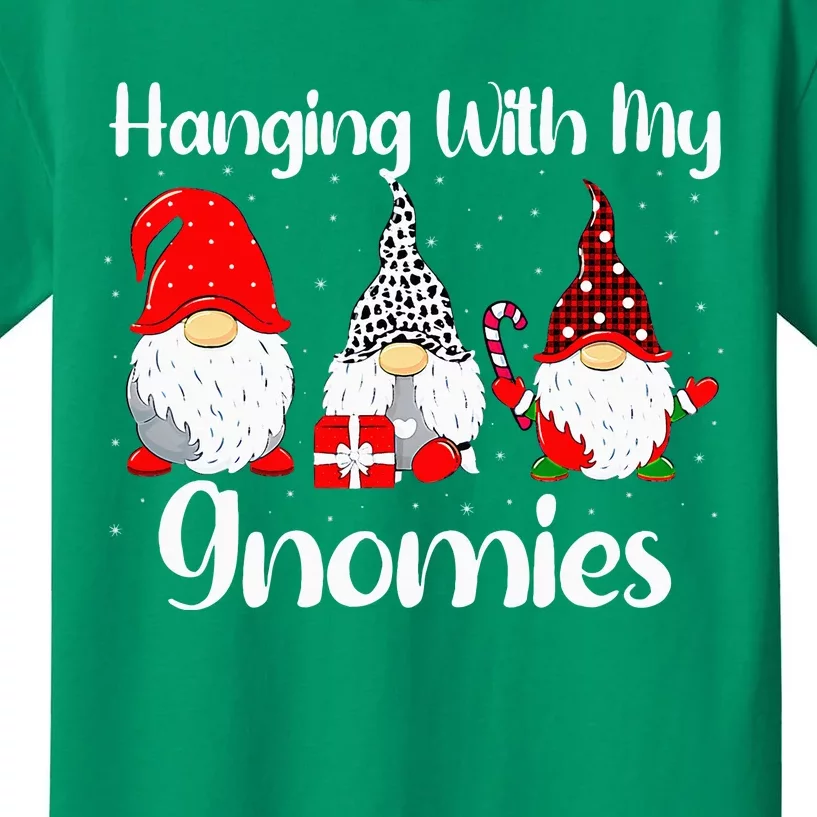 Christmas Gnome Hanging With My Gnomies Family Pajamas Kids T-Shirt