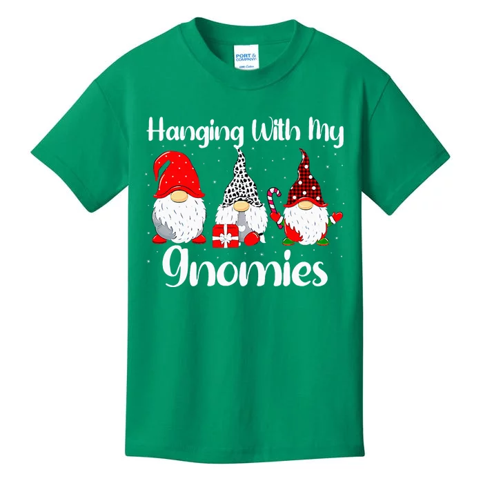 Christmas Gnome Hanging With My Gnomies Family Pajamas Kids T-Shirt