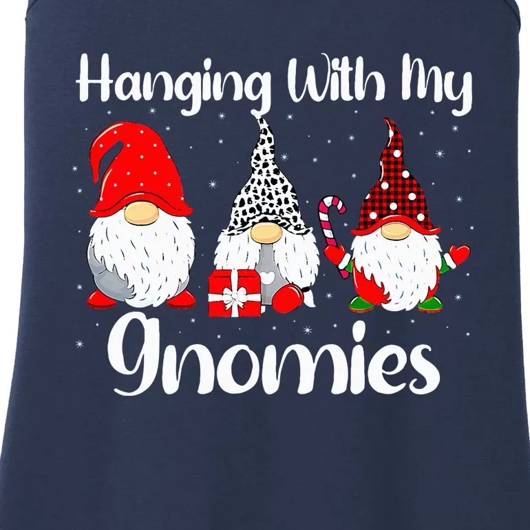 Christmas Gnome Hanging With My Gnomies Family Pajamas Ladies Essential Tank