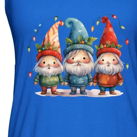 Christmas Gnomies Happy Holiday Xmas Gnomies Lover Gift Ladies Essential Flowy Tank