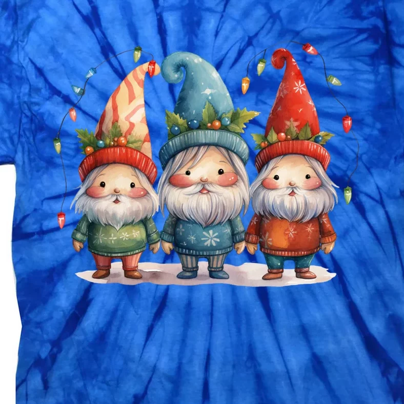 Christmas Gnomies Happy Holiday Xmas Gnomies Lover Gift Tie-Dye T-Shirt