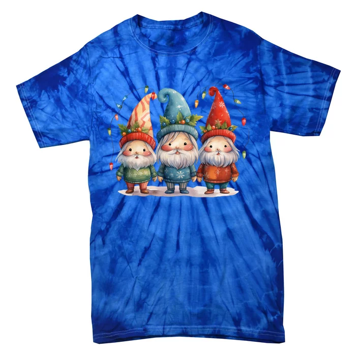 Christmas Gnomies Happy Holiday Xmas Gnomies Lover Gift Tie-Dye T-Shirt