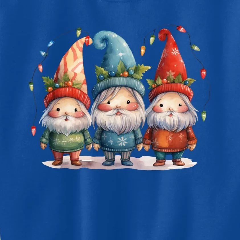 Christmas Gnomies Happy Holiday Xmas Gnomies Lover Gift Kids Sweatshirt