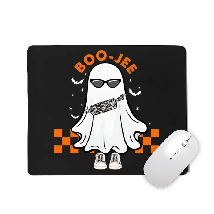 Cute Ghost Halloween Costume Spooky Season Boujee BooJee Mousepad