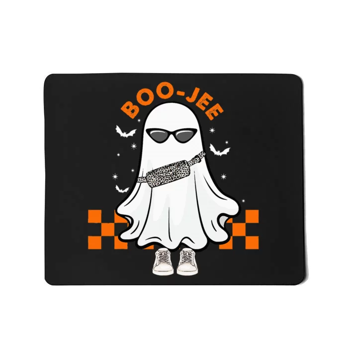 Cute Ghost Halloween Costume Spooky Season Boujee BooJee Mousepad