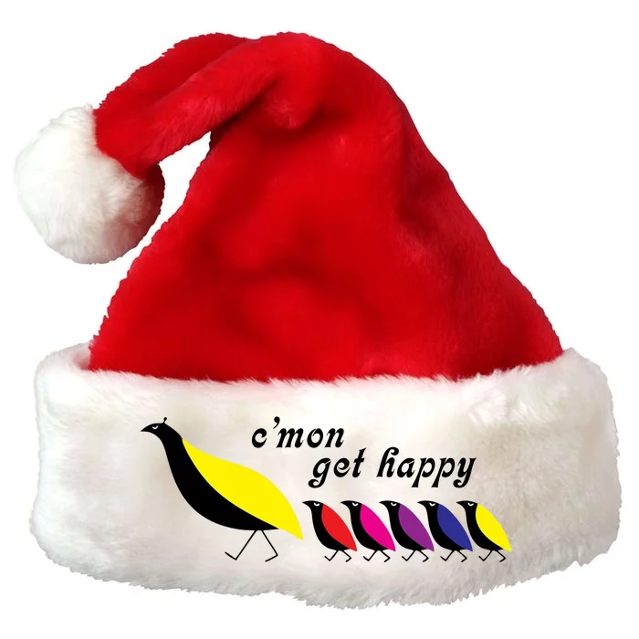 CMon Get Happy Vintage Retro Premium Christmas Santa Hat