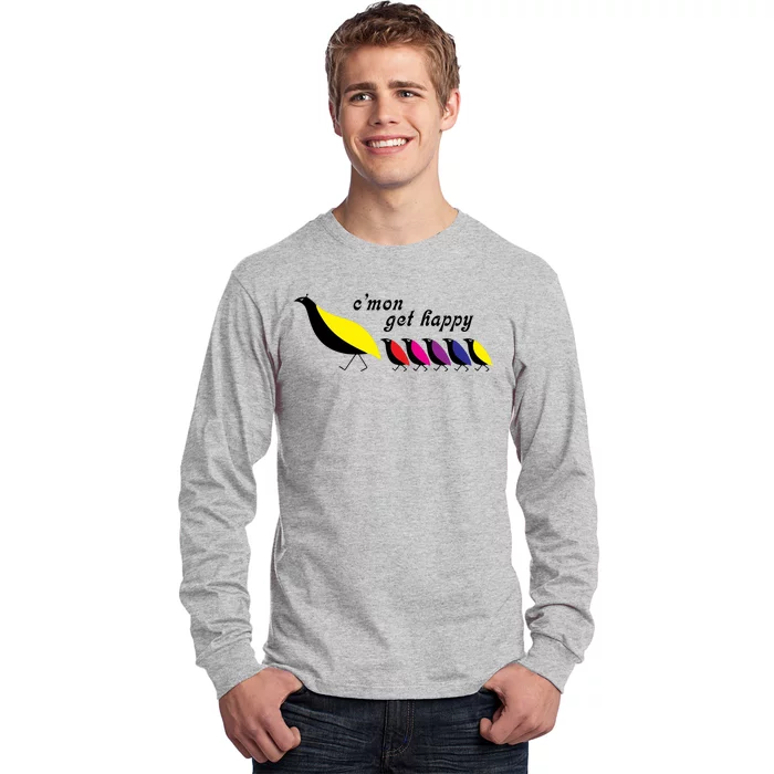 CMon Get Happy Vintage Retro Long Sleeve Shirt