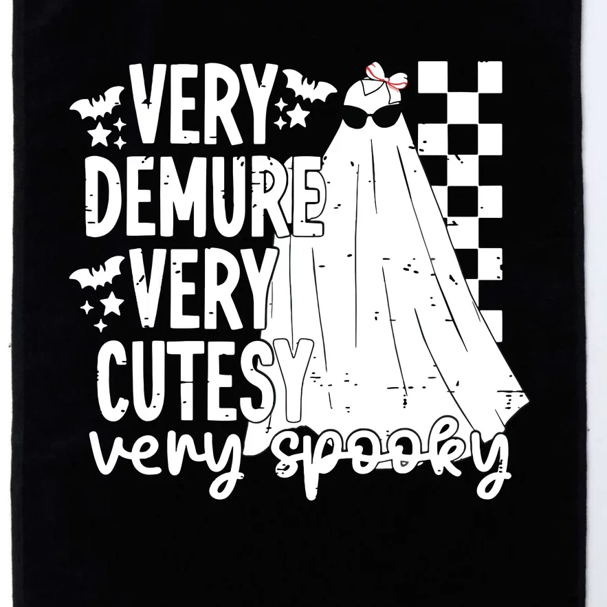 Cute Ghost Halloween Very Demure Very Cutesy Very Spooky Platinum Collection Golf Towel