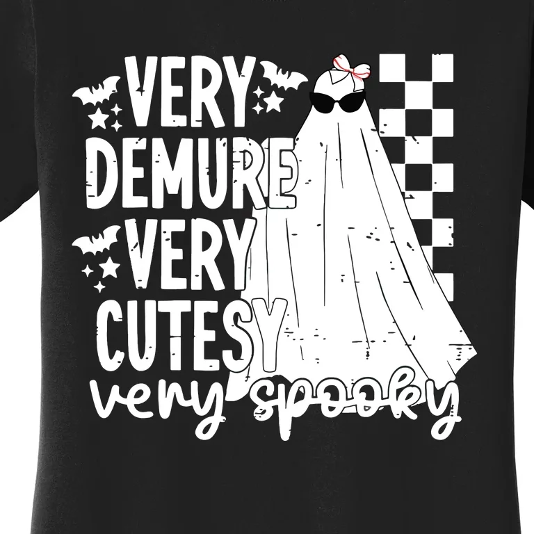 Cute Ghost Halloween Very Demure Very Cutesy Very Spooky Women's T-Shirt