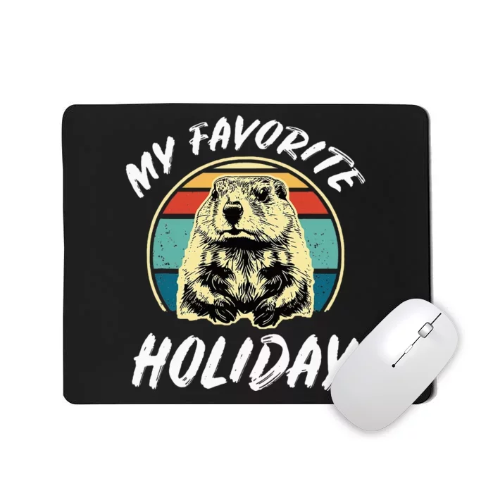 Cute Groundhog Holiday Mousepad