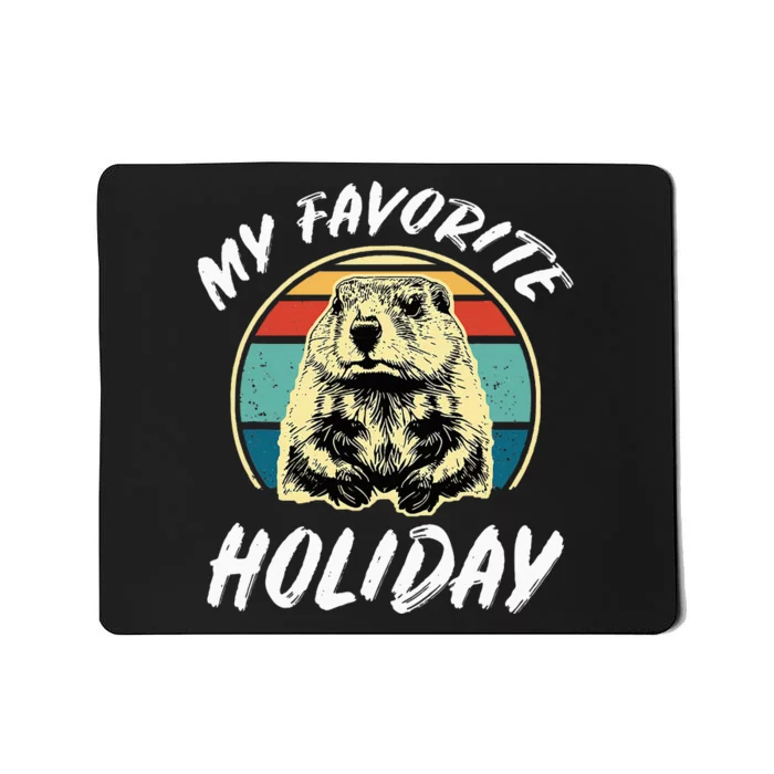 Cute Groundhog Holiday Mousepad