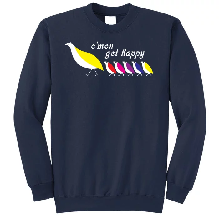 Cmon Get Happy Bird Vintage Retro Sweatshirt