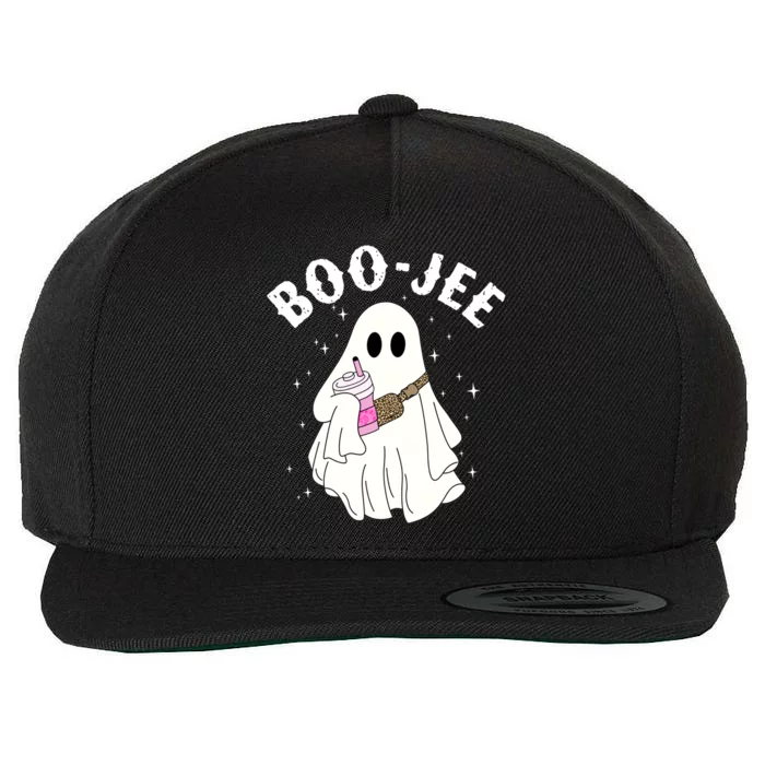 Cute Ghost Halloween Costume Boujee Boojee Spooky Season Cool Gift Wool Snapback Cap