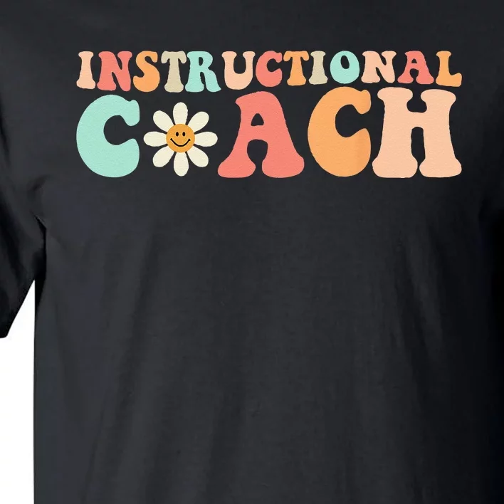 Cute Groovy Instructional Coach Crew Retro Back To School Tall T-Shirt