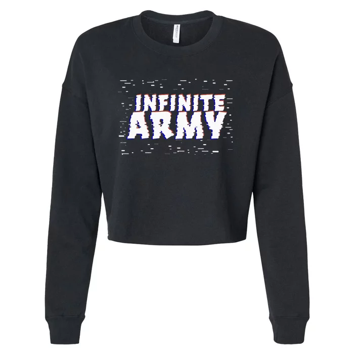 Caylus Gaming Infinite Army Logo Cropped Pullover Crew