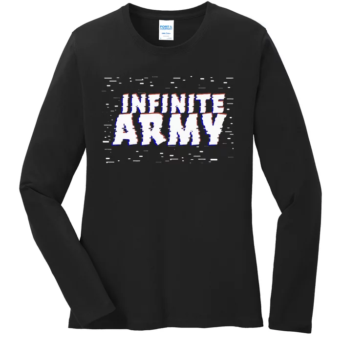 Caylus Gaming Infinite Army Logo Ladies Long Sleeve Shirt