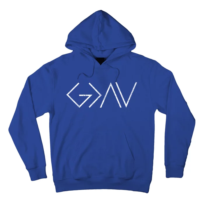 Christian God Is Greater Than The Highs And Lows Meaningful Gift Hoodie