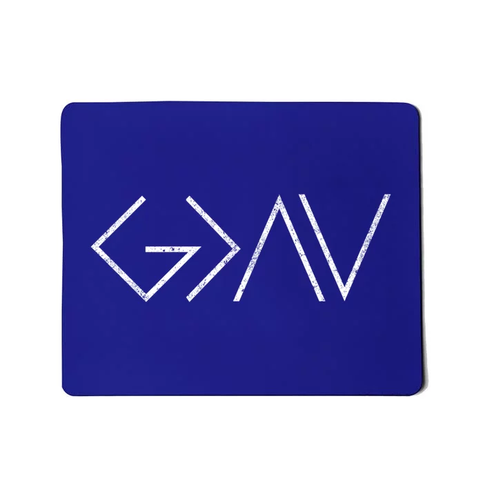 Christian God Is Greater Than The Highs And Lows Meaningful Gift Mousepad