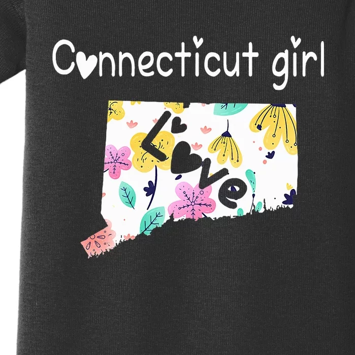 Connecticut Girl I Love Connecticut Home Baby Bodysuit