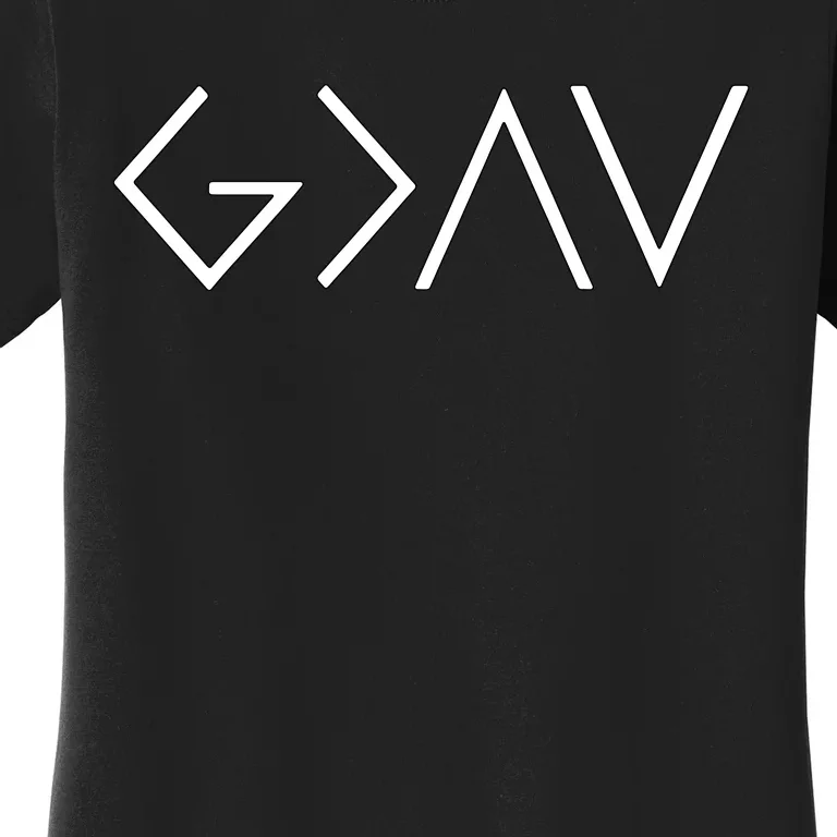 Christian God Is Greater Than The Highs And Lows Women's T-Shirt