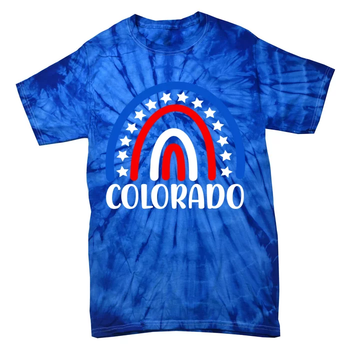 Colorado Gift I Love Colorado Usa Gift Tie-Dye T-Shirt