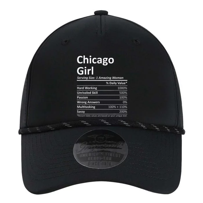 Chicago Girl Il Illinois Funny City Home Roots Usa Gift Performance The Dyno Cap