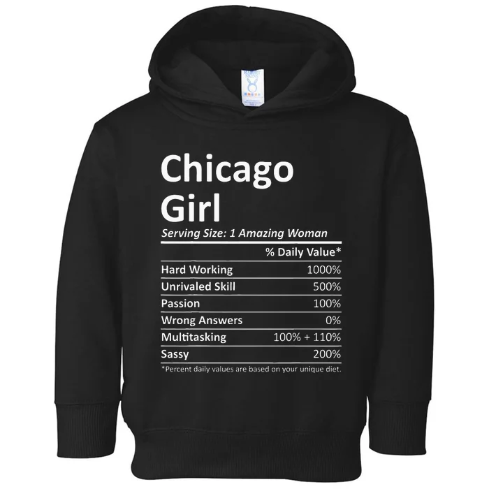 Chicago Girl Il Illinois Funny City Home Roots Usa Gift Toddler Hoodie