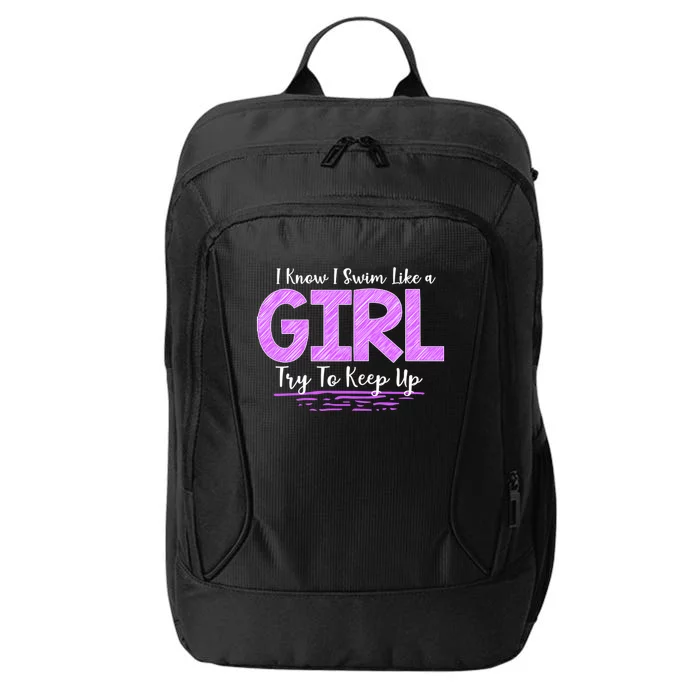 Cute Gift I Know I Swim City Backpack