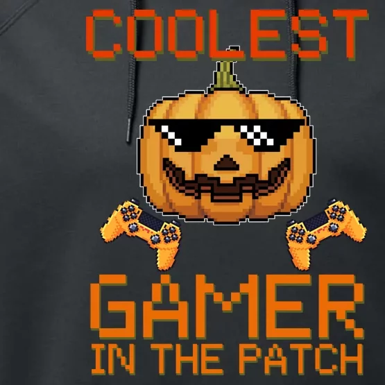 Coolest Gamer In The Patch Pumpkin Halloween Performance Fleece Hoodie