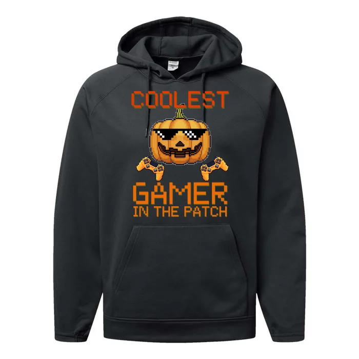 Coolest Gamer In The Patch Pumpkin Halloween Performance Fleece Hoodie