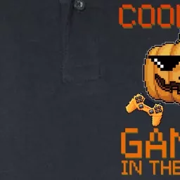 Coolest Gamer In The Patch Pumpkin Halloween Softstyle Adult Sport Polo