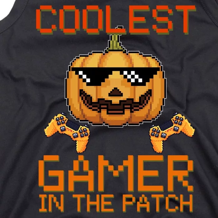 Coolest Gamer In The Patch Pumpkin Halloween Tank Top