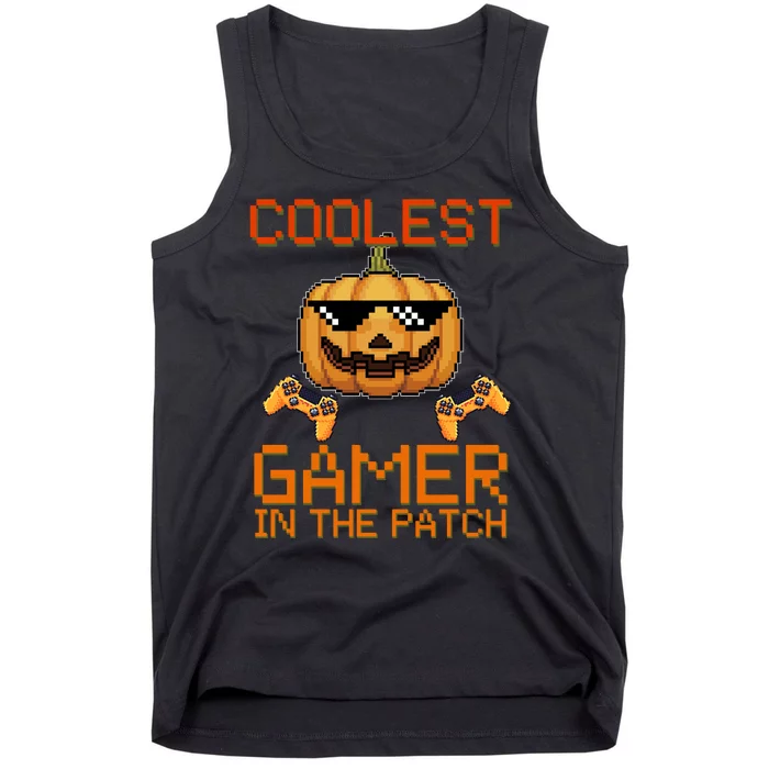 Coolest Gamer In The Patch Pumpkin Halloween Tank Top