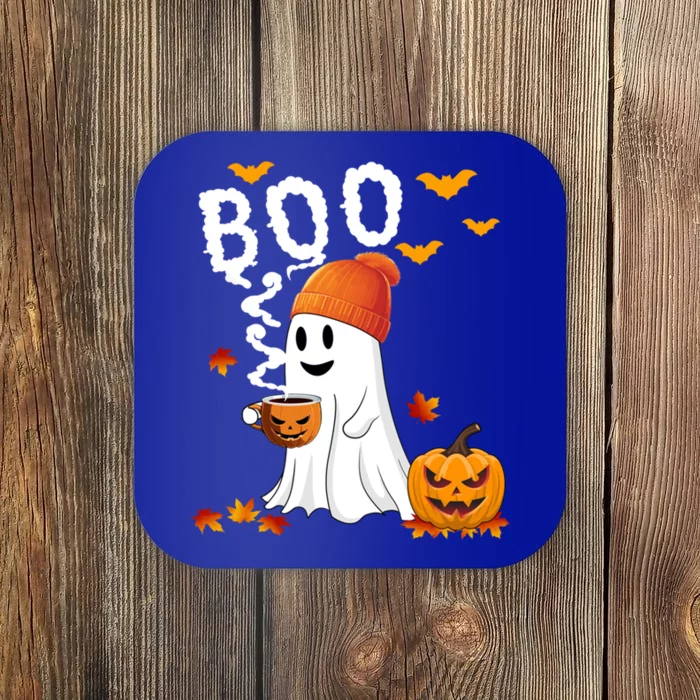 Cute Ghost Ing Coffe Fall Halloween Pumkins Boo Costume Meaningful Gift Coaster