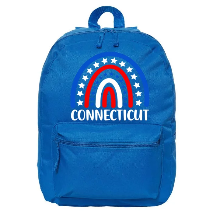 Connecticut Gift I Love Connecticut Usa Funny Gift 16 in Basic Backpack