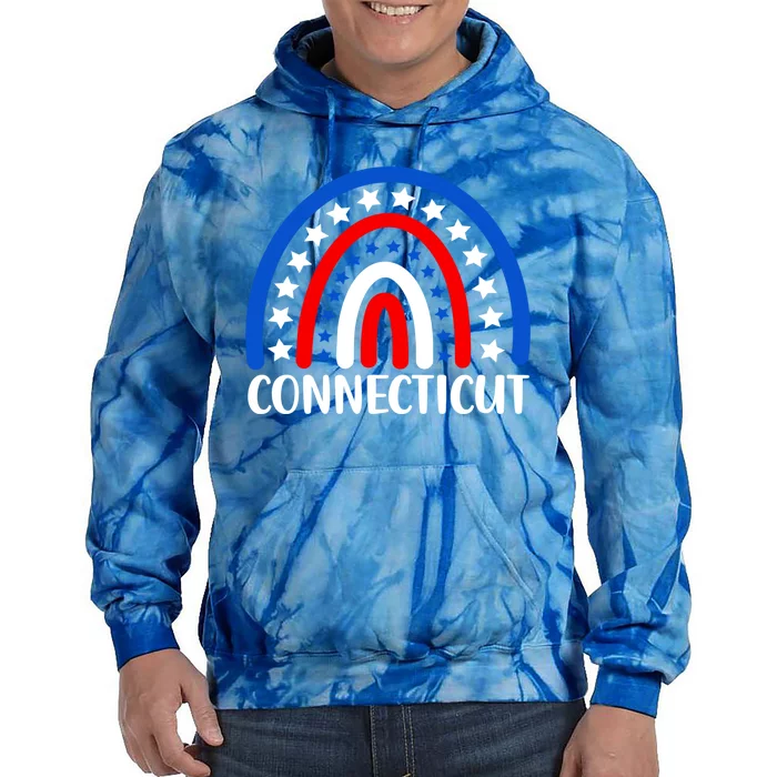 Connecticut Gift I Love Connecticut Usa Funny Gift Tie Dye Hoodie