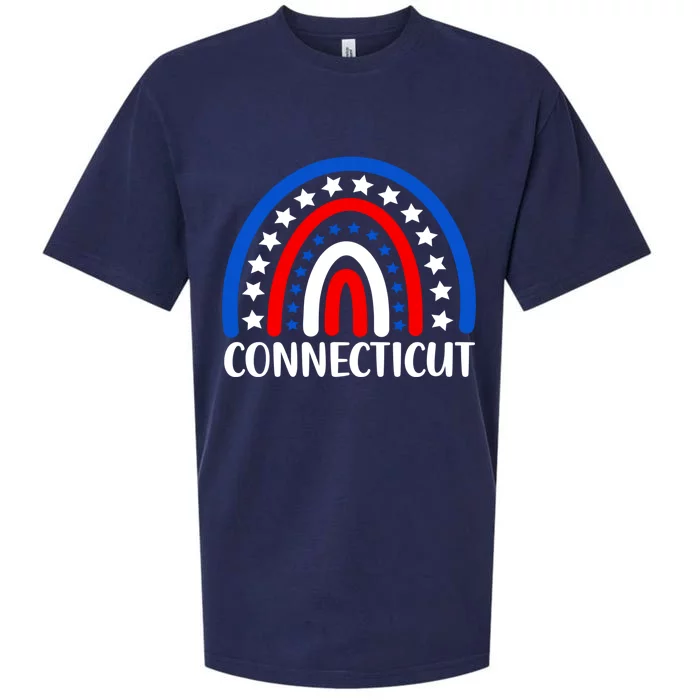 Connecticut Gift I Love Connecticut Usa Funny Gift Sueded Cloud Jersey T-Shirt