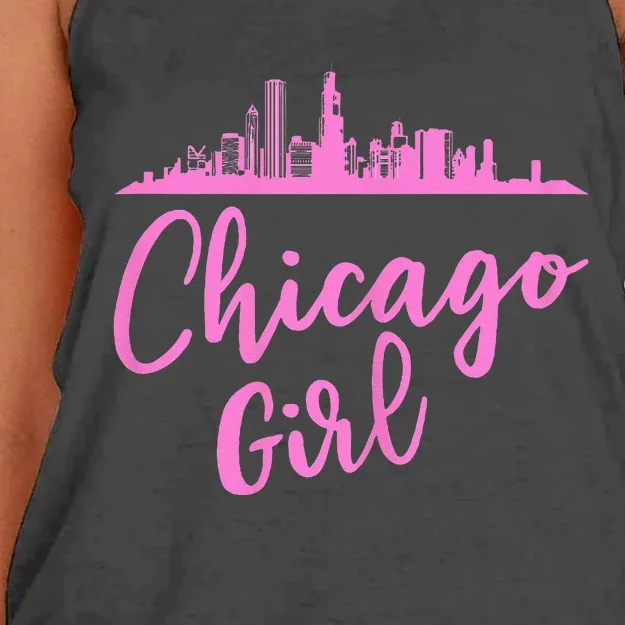 Chicago Girl Illinois State Women's Knotted Racerback Tank