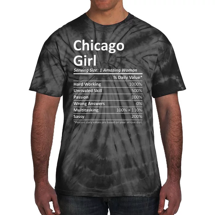 CHICAGO GIRL IL ILLINOIS Funny City Home Roots USA Gift Tie-Dye T-Shirt