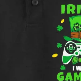 Cute Gamer Irish Games Funny Saint Patrick Day Gamer Dry Zone Grid Performance Polo