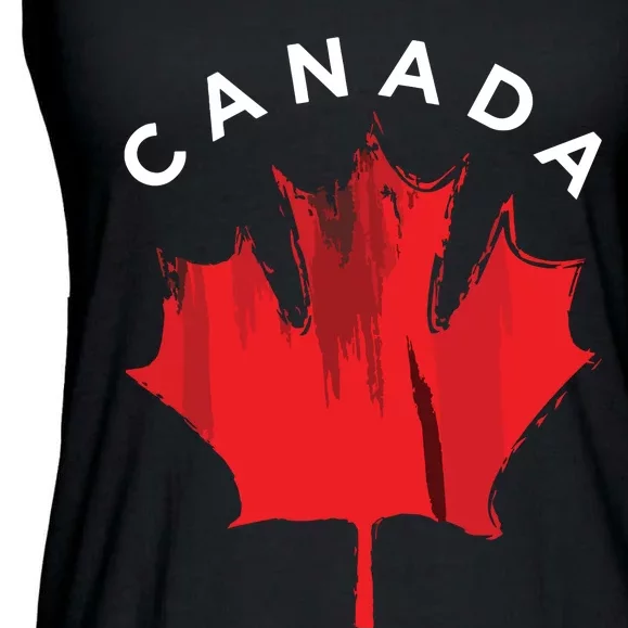 Canadian Gift Idea Maple Leaf Canada Ladies Essential Flowy Tank