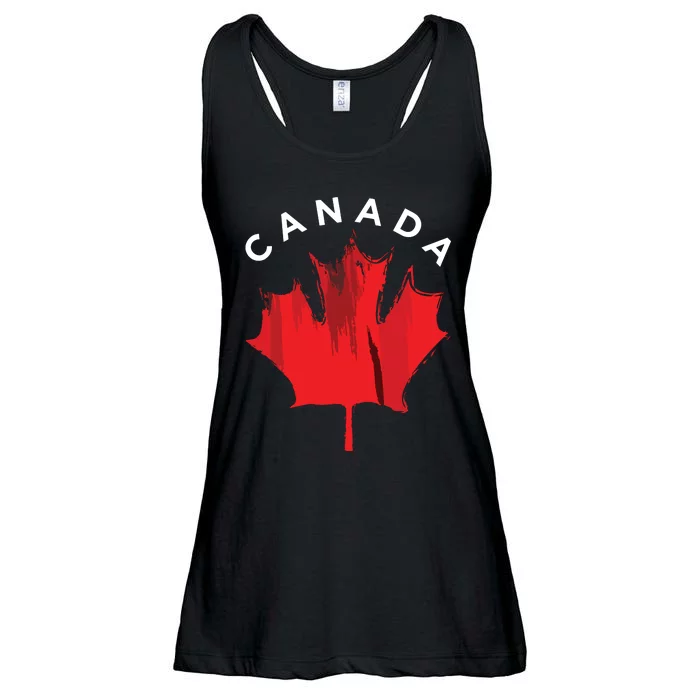 Canadian Gift Idea Maple Leaf Canada Ladies Essential Flowy Tank