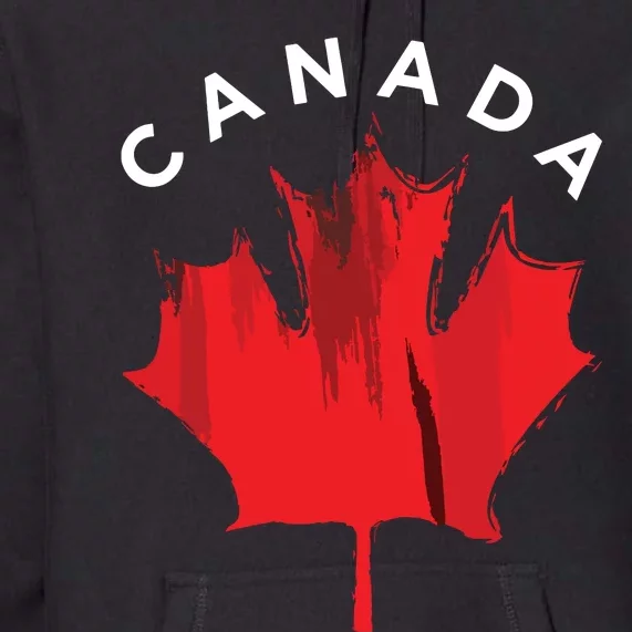 Canadian Gift Idea Maple Leaf Canada Premium Hoodie