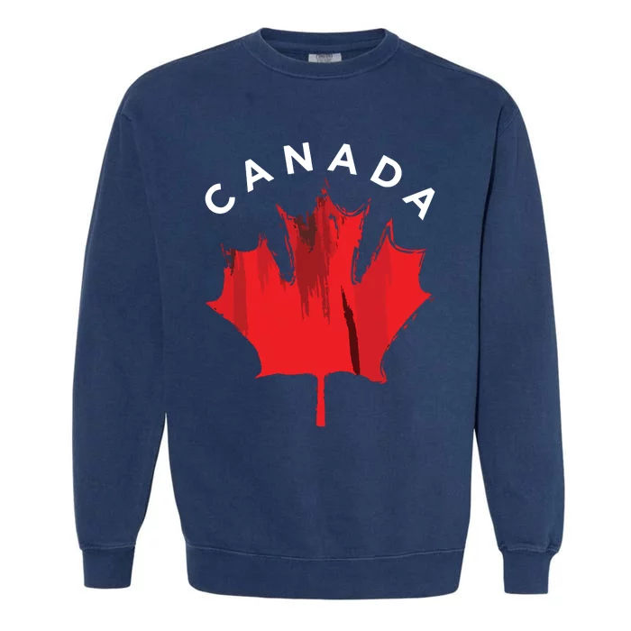 Canadian Gift Idea Maple Leaf Canada Garment-Dyed Sweatshirt