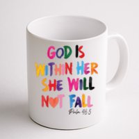 Christian God Is Within Her She Will Not Fall Christian Bible Coffee Mug