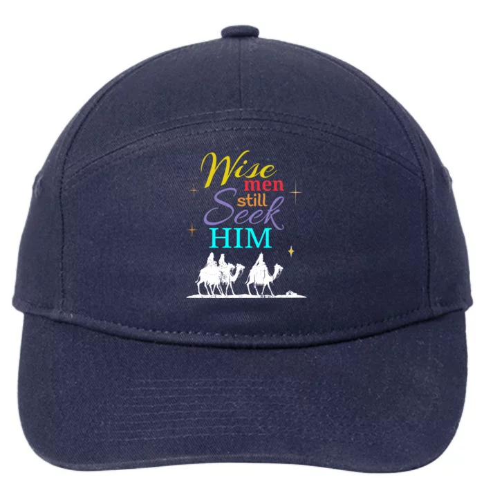 Christmas Gift Jesus Birth 7-Panel Snapback Hat