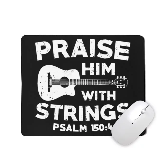 Christian Guitarist Jesus Church Worship Guitar Player Mousepad