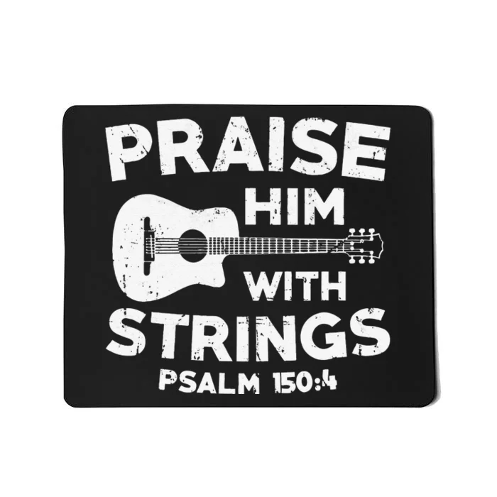 Christian Guitarist Jesus Church Worship Guitar Player Mousepad