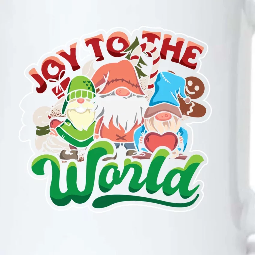 Christmas Gnomes Joy To The World Xmas Gnomies Gift Black Color Changing Mug